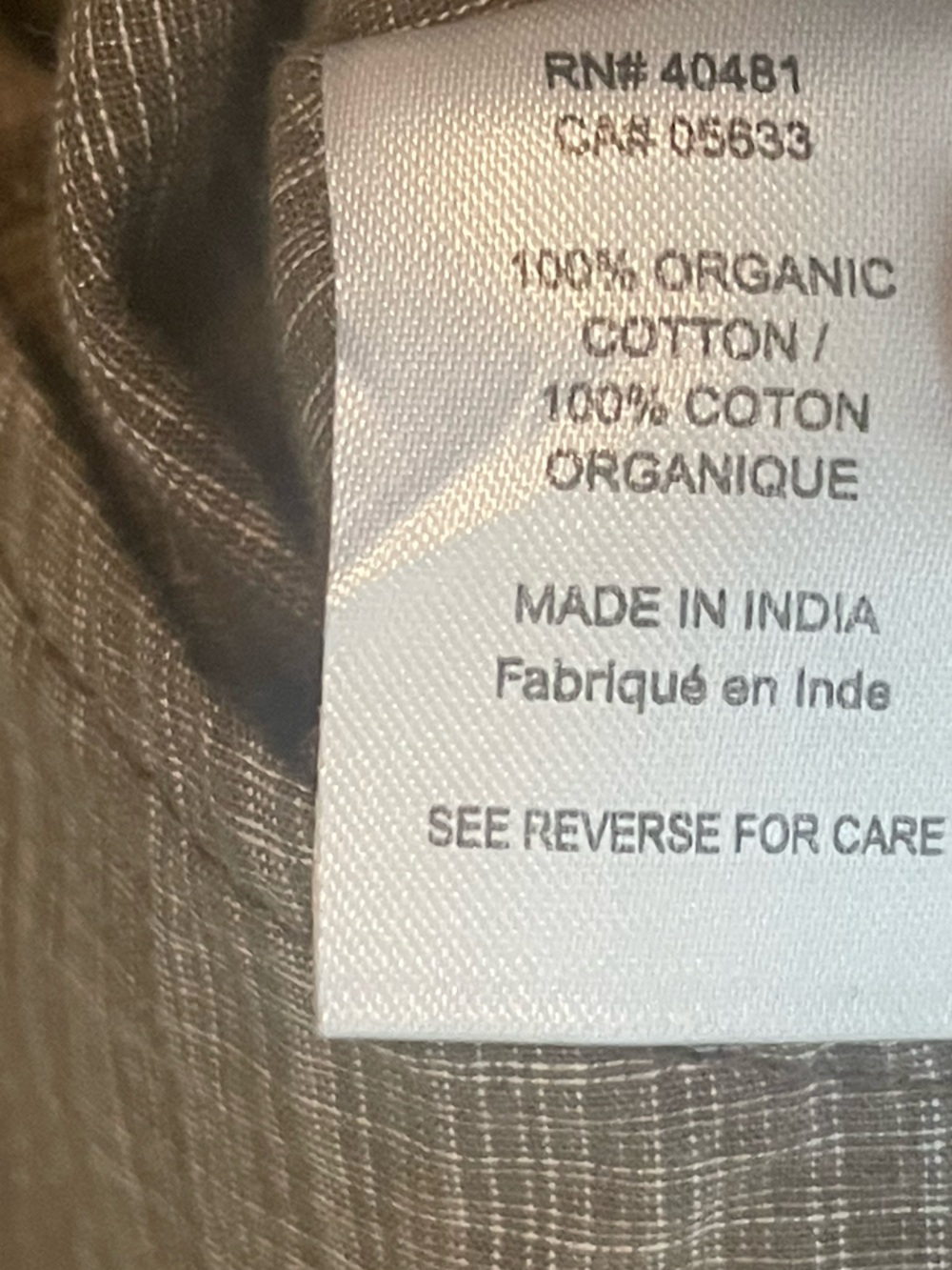 Ecoths by Aventura 100% Organic Cotton, snap down shirt. Size XXL GUC - Picture 9 of 10
